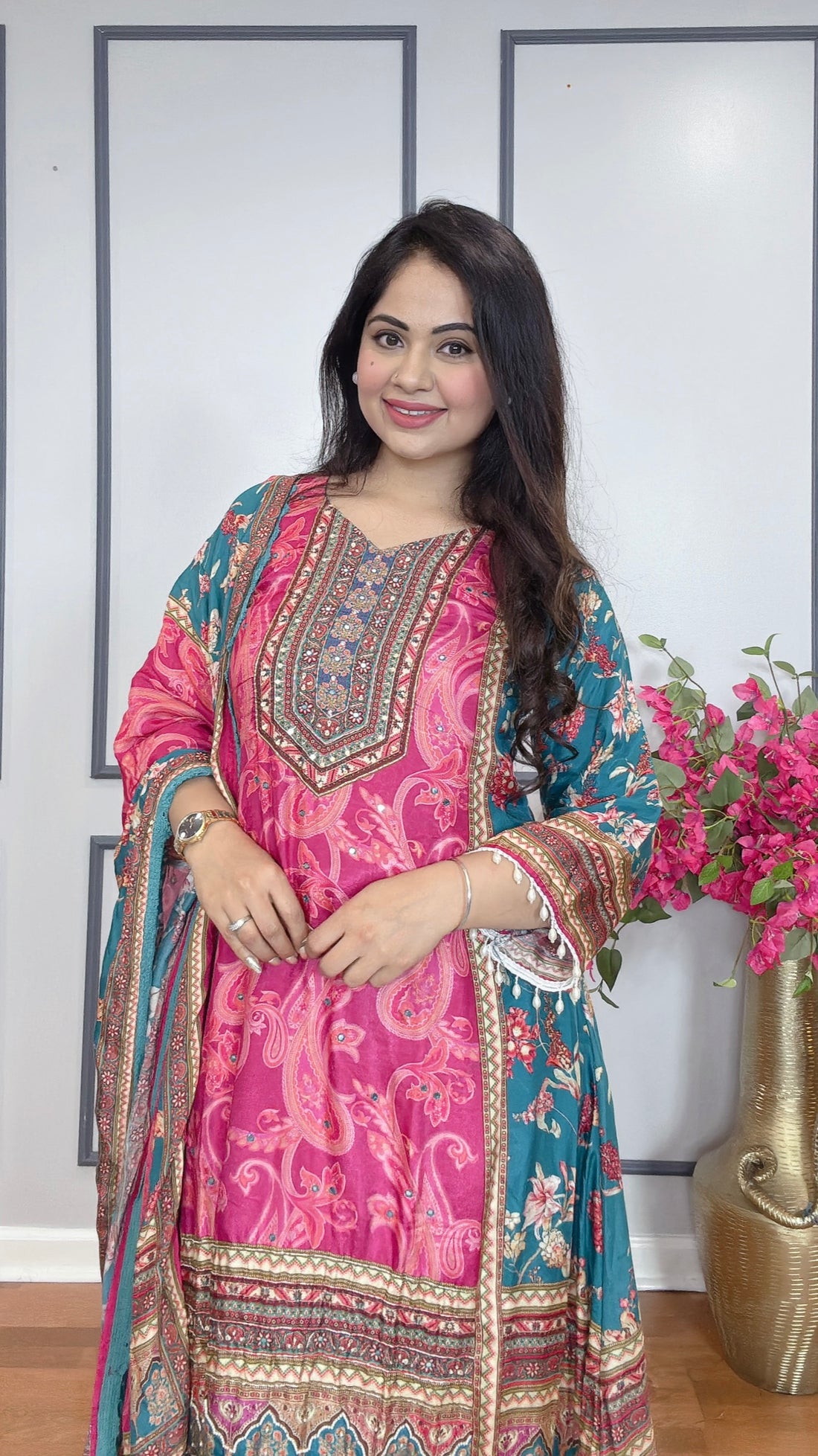 Crepe Silk Digital Printed Suit