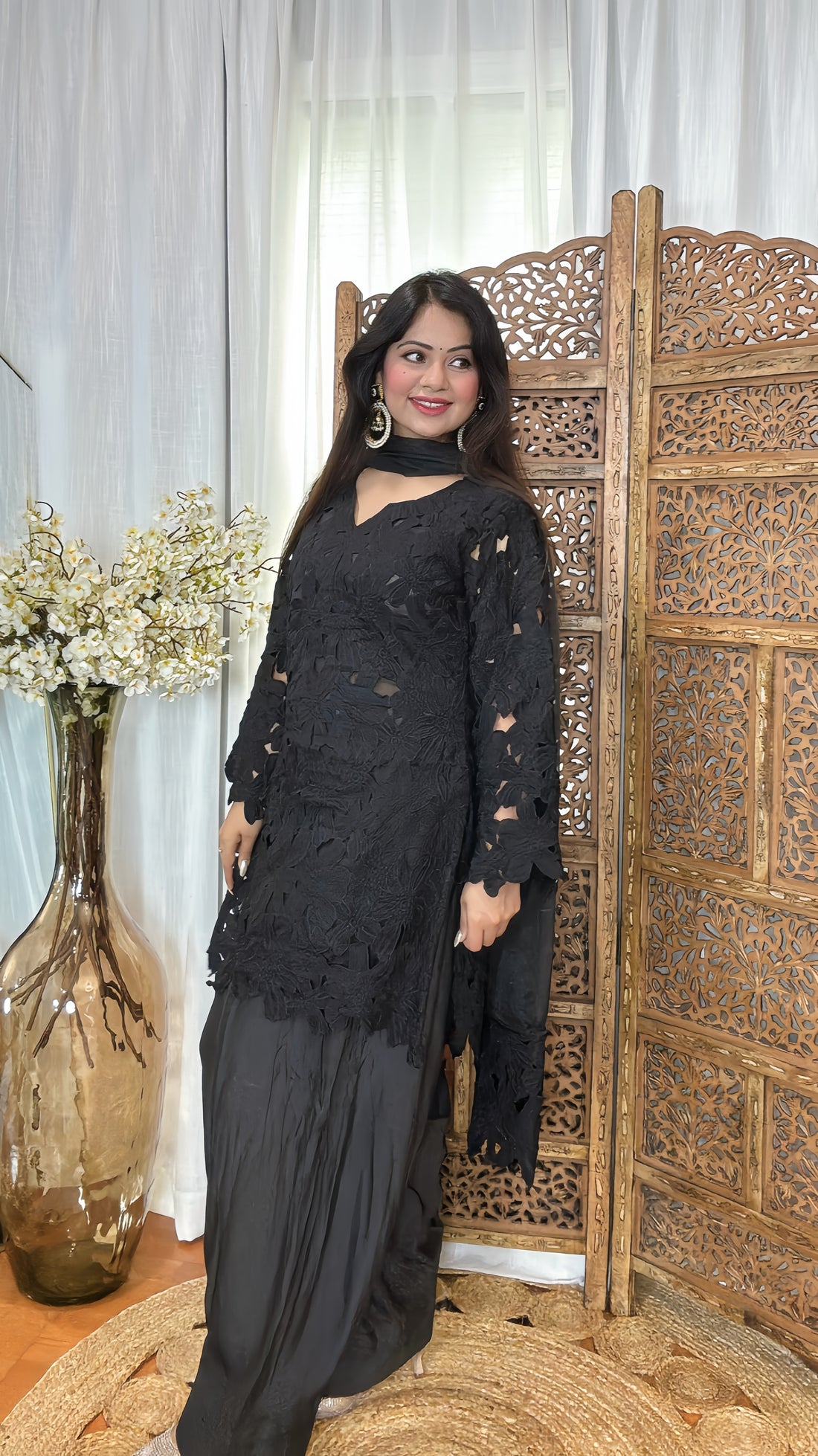 Crochet Farshi Salwar Suit