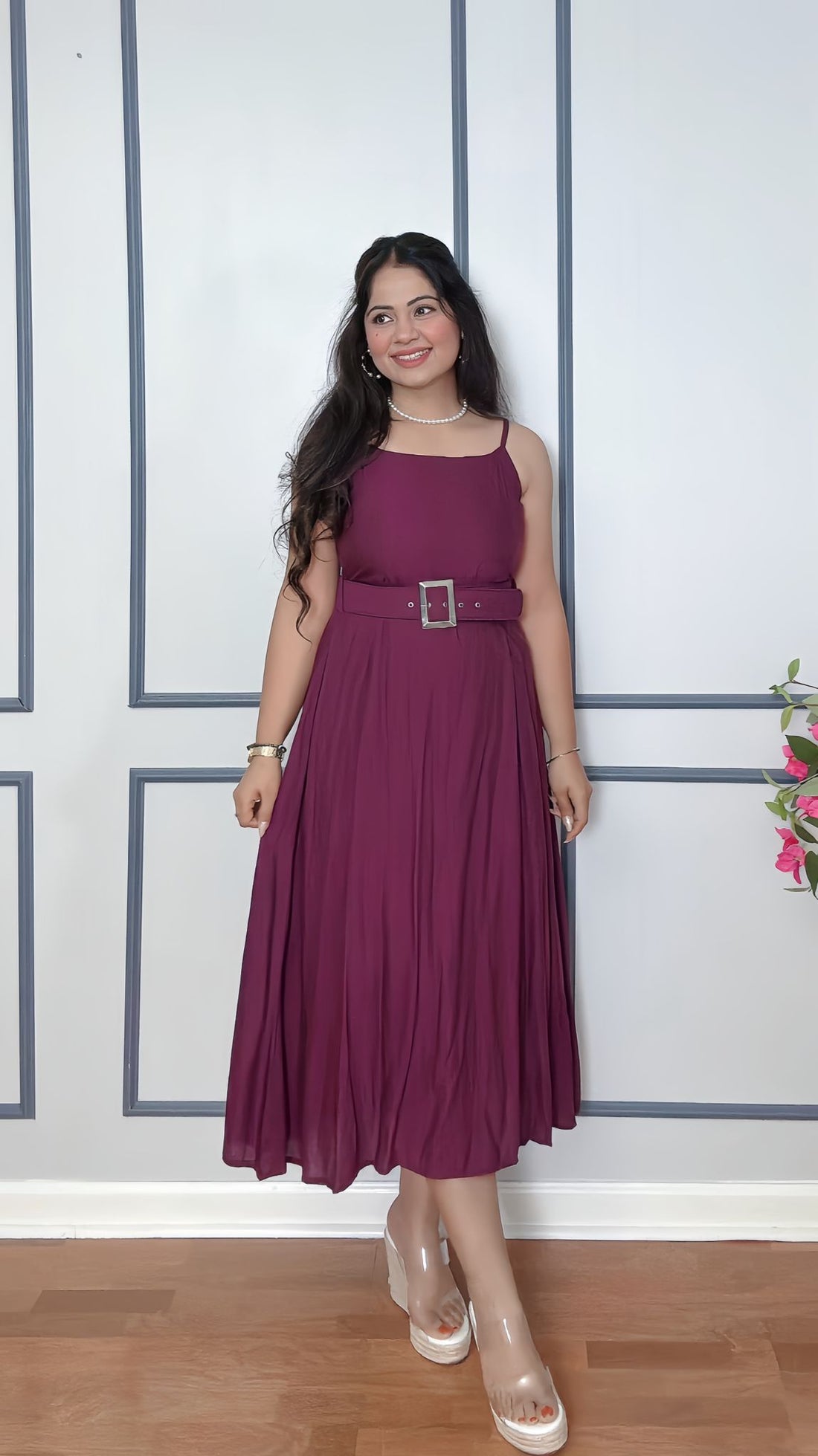 Avira Belted Cotton Dress