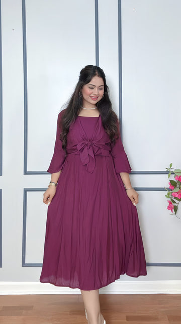 Avira Belted Cotton Dress